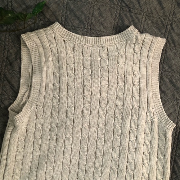 Wild Fable light grey/white sweater vest - Picture 3 of 5
